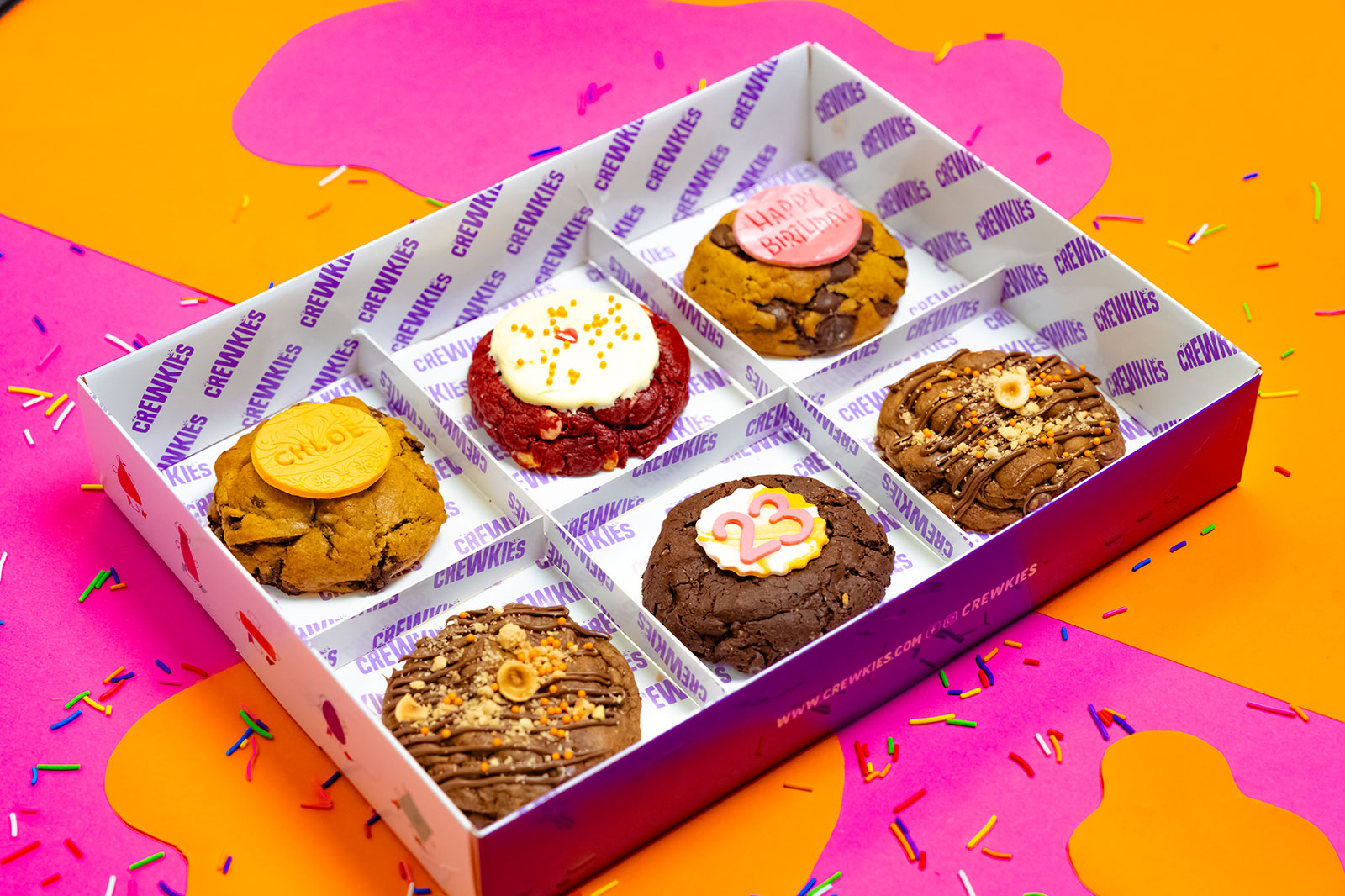 Groovy Cookie Box of 6