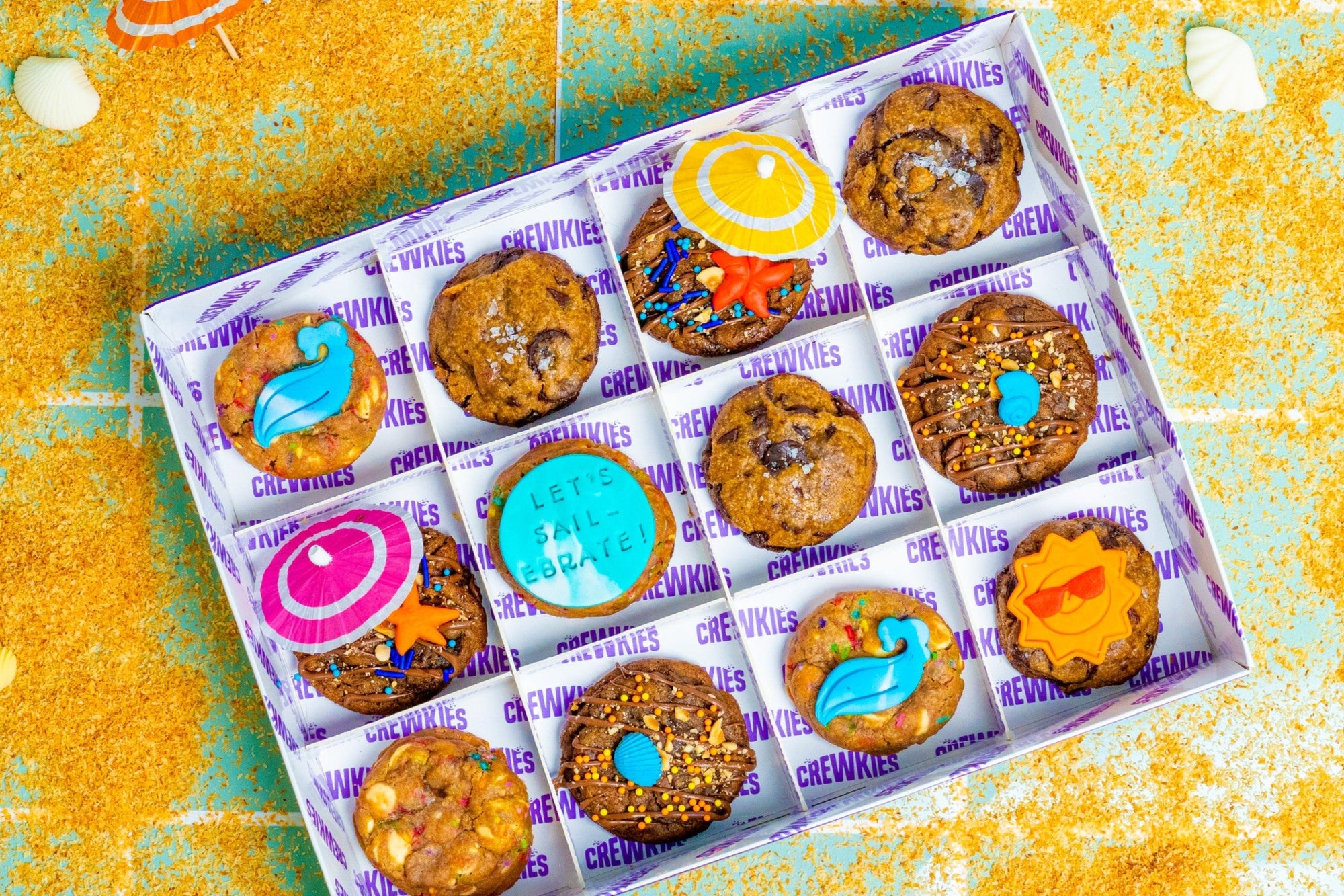 Beach Buddy Box of 12 Cookies