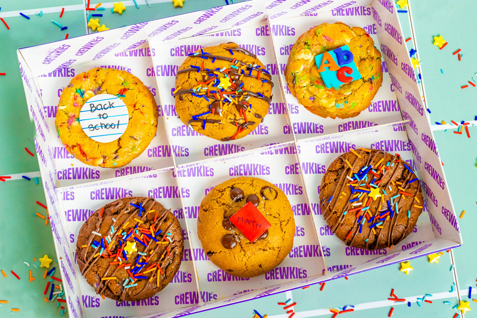 Back to School Cookie Box of 6 Cookies