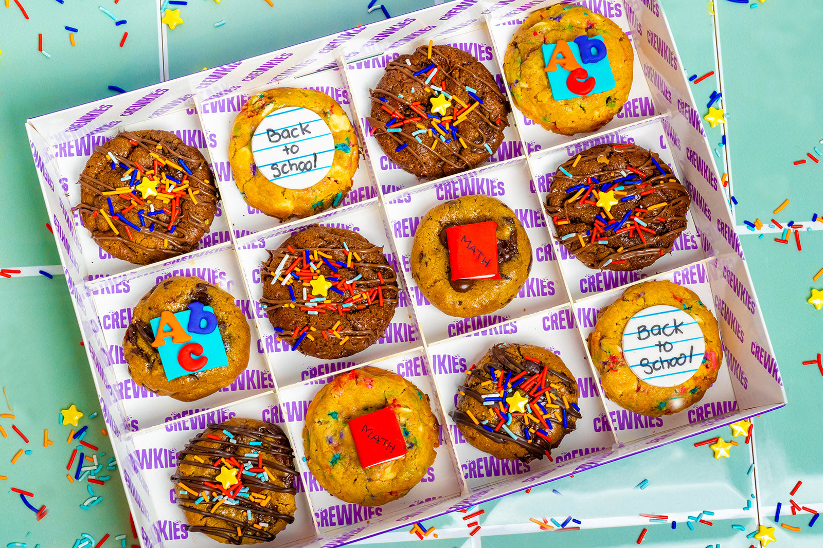 Back to School Cookie Box of 12 Cookies