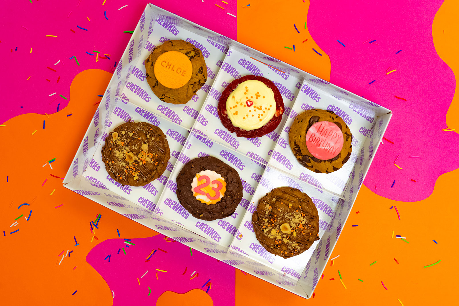 Groovy Cookie Box of 6